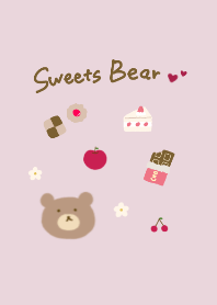 お菓子とくまの着せ替え
