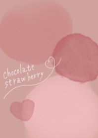Adult fashionable chocolate strawberry
