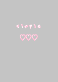 Simple pink heart'