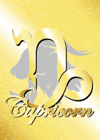 Zodiac signs -Capricorn2 gold-