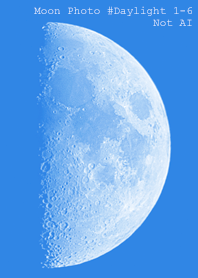 Moon Photo #Daylight 1-6Not AI