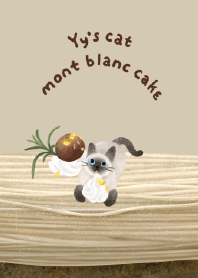 Yy's cat mont blanc cake and cat