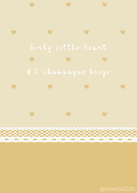 Girly Little Heart N.C champagne beige