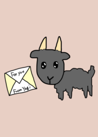 Black goat Letter