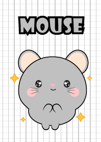 Mini Cute Gray Mouse Theme