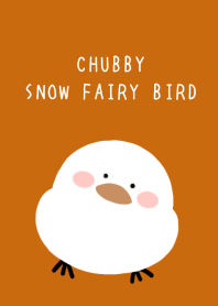 CHUBBY SNOW FAIRY BIRD/TERRACOTTA