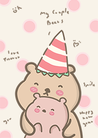 couple bears in xmas