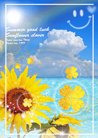 Summer Good luck Sunflower clover2#