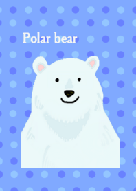 Pop white bear Blue version