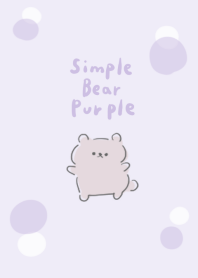 simple bear purple