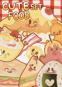 set cute food