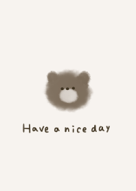 Adult beige and bear. Fluffy.