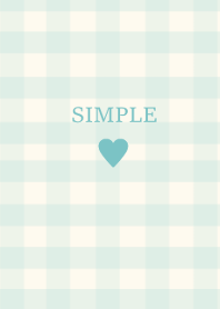 SIMPLE HEART --check ivorygreenpink