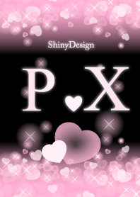 P&X イニシャル 運気UP!ピンクハート