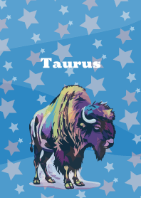 Taurus constellation on blue JP