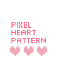 Pixel heart pattern_pink