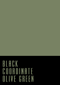 BLACK COORDINATE*OLIVE GREEN