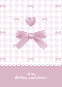 Mini Ribbon & Heart HT2 -  Purple 04