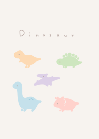 5 semi real dinosaurs NL/ LB pastel