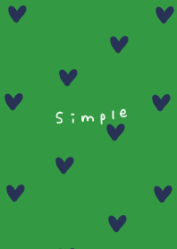 Green and navy heart pattern.