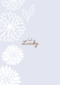 White flowers leaves Left17 from Japan