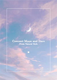 Crescent moon and stars61-Natural style