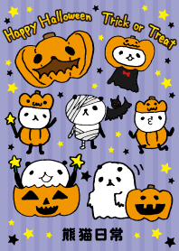 Every day of a panda 8-Happy Halloween-