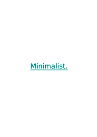 Minimalist THEME @151