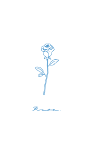 Rose ('23)/ blue line BW