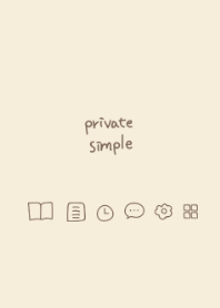 Private simple -sallowish-