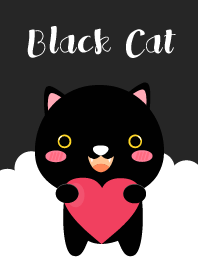 Simple Lovely Black Cat theme