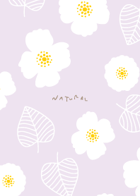 White flowers and leaves random15 Japan