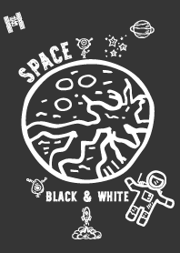 อวกาศ - สีดำ & สีขาว