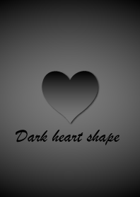 Dark heart shape - Gray -