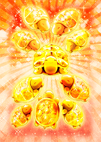 Golden turtle with 10 times the fortune