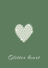Glitter Heart green11_1