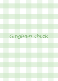 Gingham check #pastelgreen