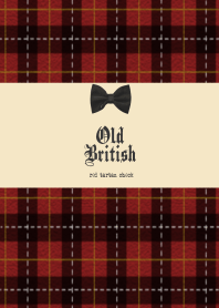 Old British -red tartan check-
