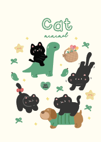 Cat black green :D