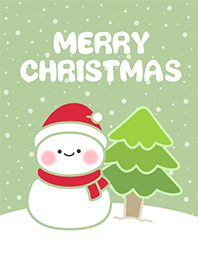 雪人聖誕-秋香綠