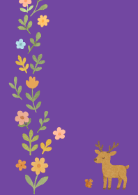 Nordic Animal05 on purple