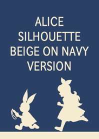 ALICE SILHOUETTE BEIGE ON NAVY VERSION