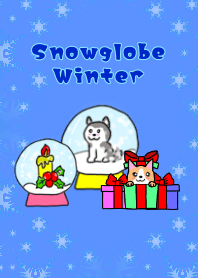 Christmas winter snowglobe theme