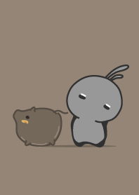 rabbit - staring with pig