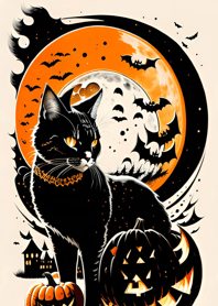 halloween cat FE7370