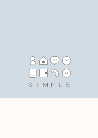 シンプル（beige blue)V.412