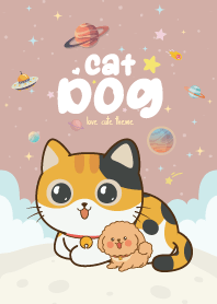 Cat&Dog Fat Cute Light Brown