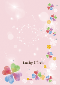 Pink : Bright lucky clover