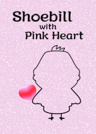 Shoebill will Pink Heart