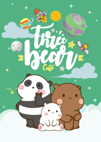 Bear Pastel Galaxy Green